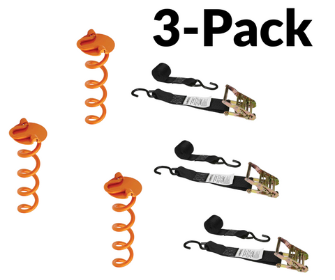 Beast Trampoline High Power Anchor Kit 3 Pack