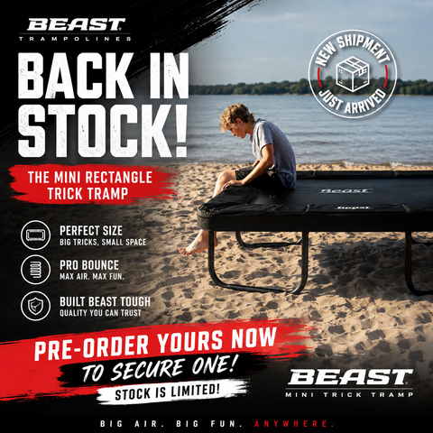 PRE-ORDER Beast 9x6 ft Mini Rectangle Trick Tramp