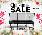 Beast K9 10x17 Performance Rectangle Trampoline with Enclosure | Heavy Duty | No Weight Limit | 9.5 Inch Black PianoWire Springs | Free Ladder