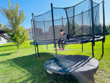 Beast K9 10x17 Performance Rectangle Trampoline with Enclosure | Heavy Duty | No Weight Limit | 9.5 Inch Black PianoWire Springs | Free Ladder