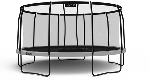 Beast 14 ft Trampoline (WHITE) with Premium Enclosure | NO WEIGHT LIMIT