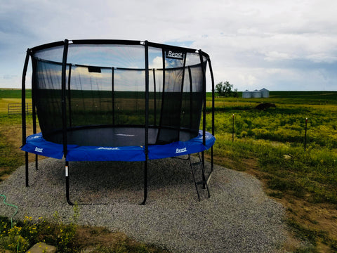 Beast 15 ft Trampoline BLUE with Premium Enclosure NO WEIGHT